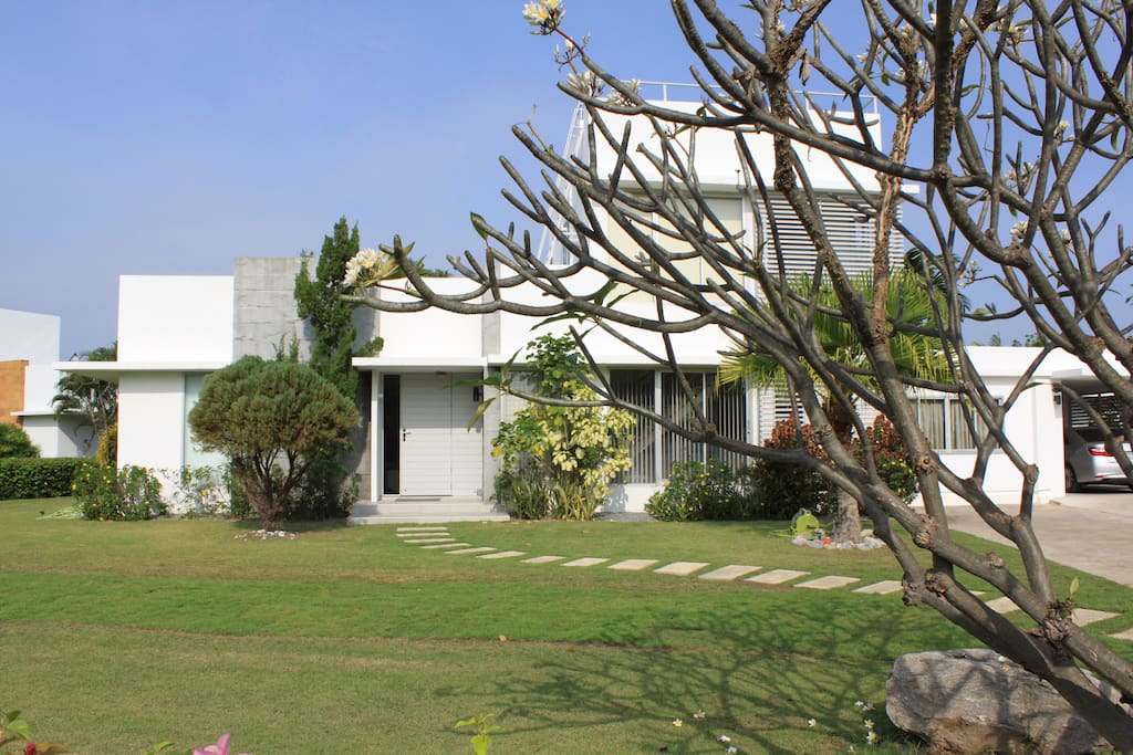 From the street