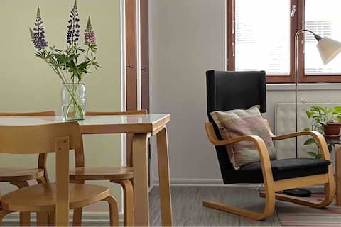 Alvar and Aino Aalto Design Apt in Sunila for 2ppl