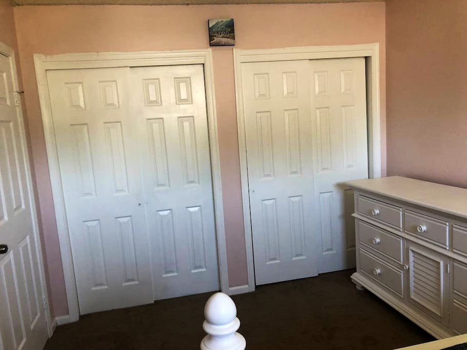 Dual sliding closest doors