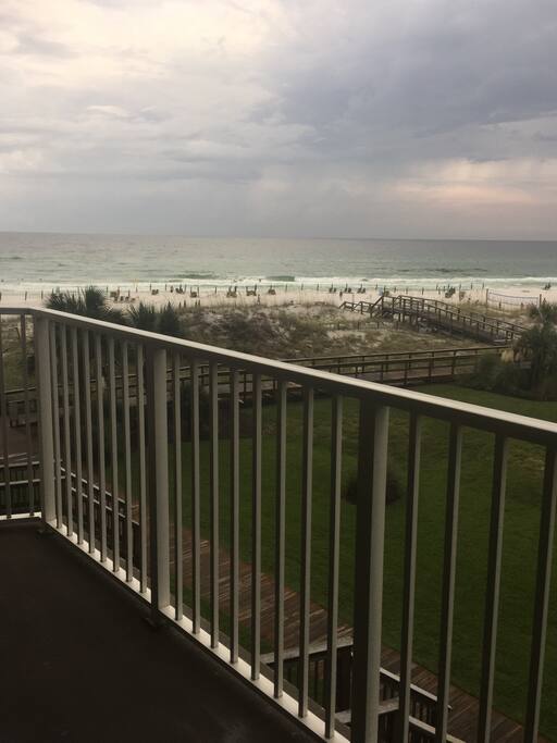 View from the captain chairs on patio!