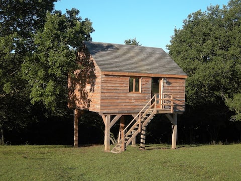 Log Cabin-Family-Ensuite-Countryside view-Cabane perchée
