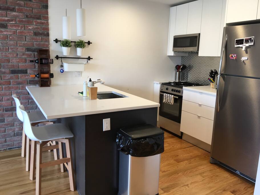 Our counter stools are super comfy, and great for doing work at