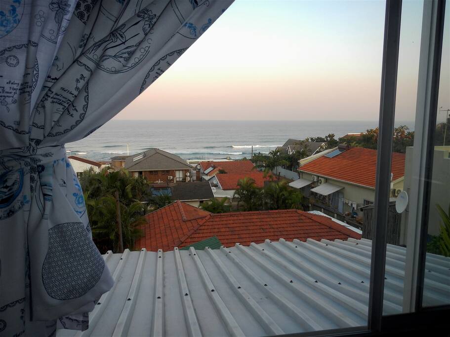 View from the SeaBreeze apartment. It's lovely sitting at the counter, watching the goings on at sea!