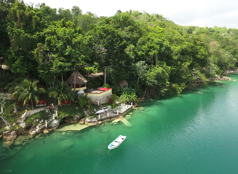 Aerial view of Gucumatz Lakeside Inn