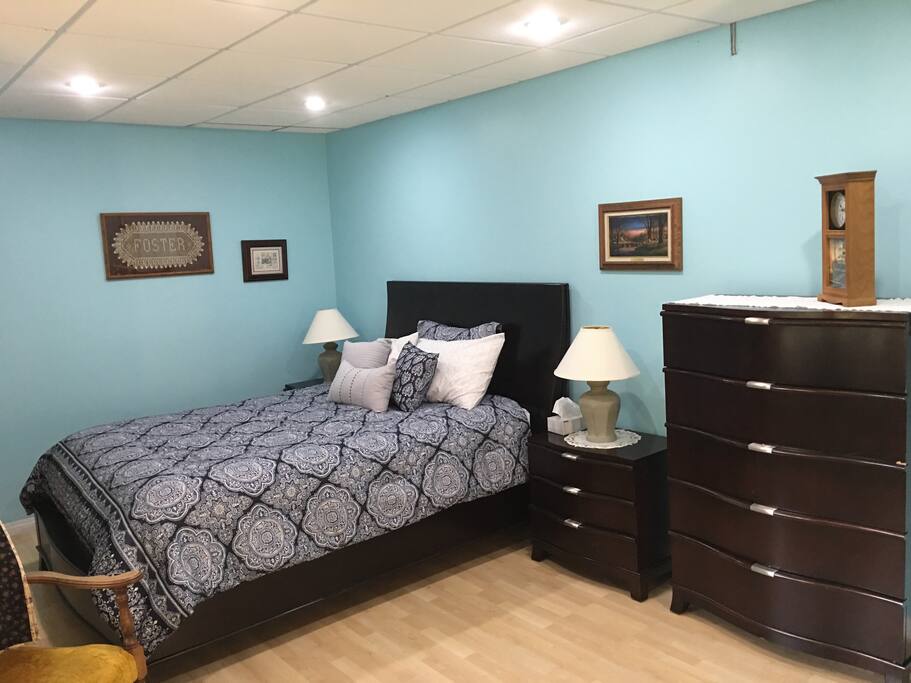 Bedroom with the ensuite.