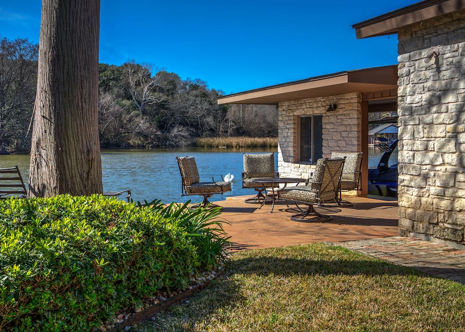 Lakeside patio