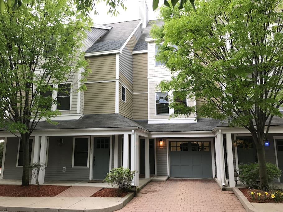 Private driveway, entry and garage