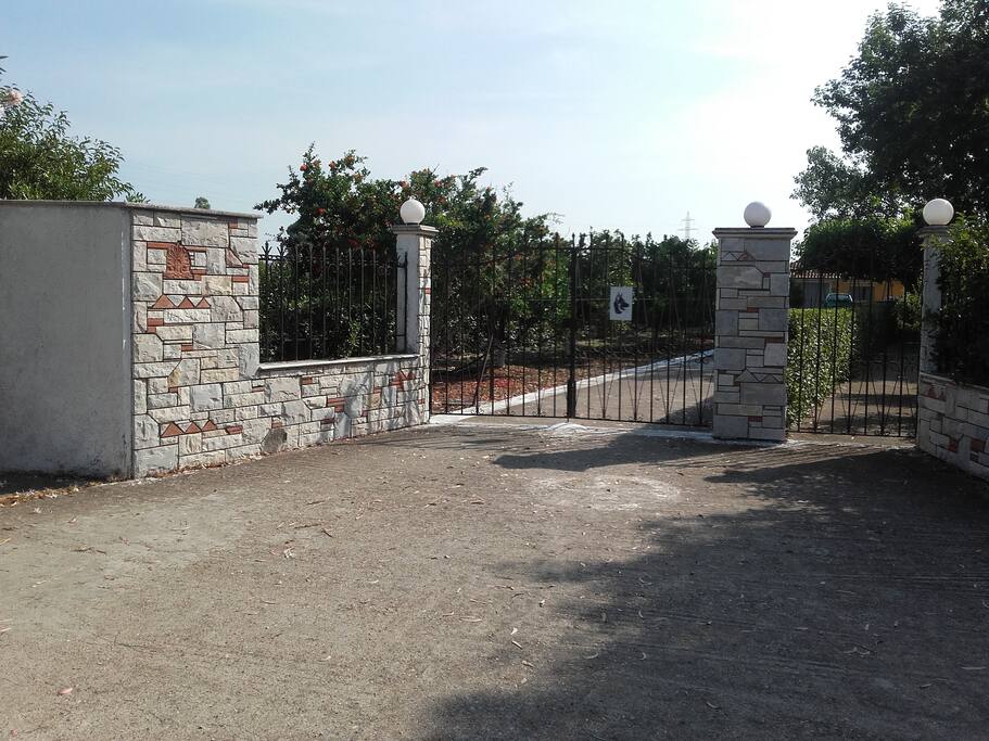Main entrance of the residence