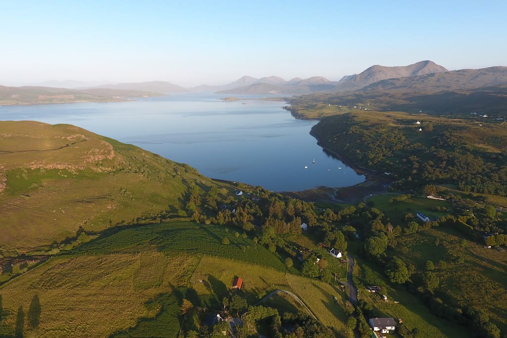 Aerial view from home