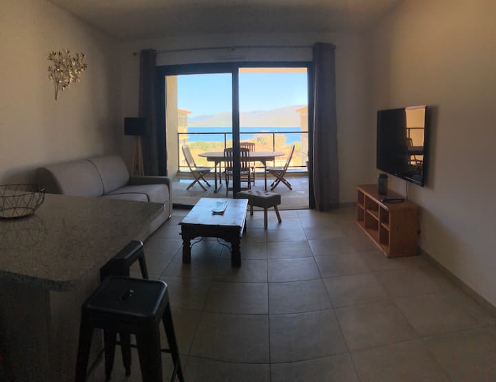 Appartement T2 Vue Mer Proche De La Plage - Belvédère-Campomoro