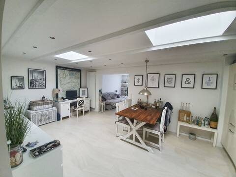 Beautiful bright apartment near beach with terrace.