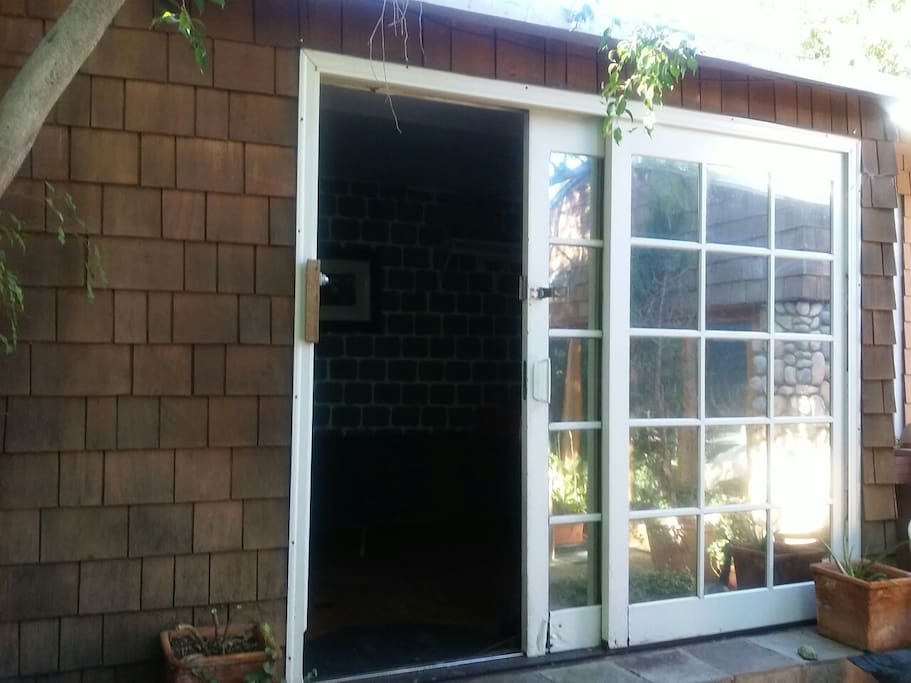 Private entrance.