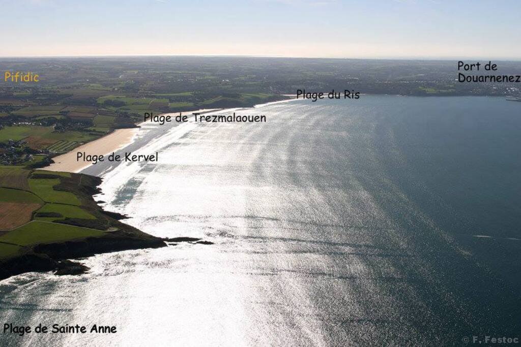 Plage de Kervel à 2,5 km