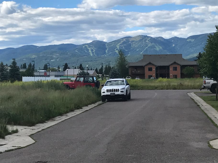 Access Road to Condo and Whitefish Mountain Beyond