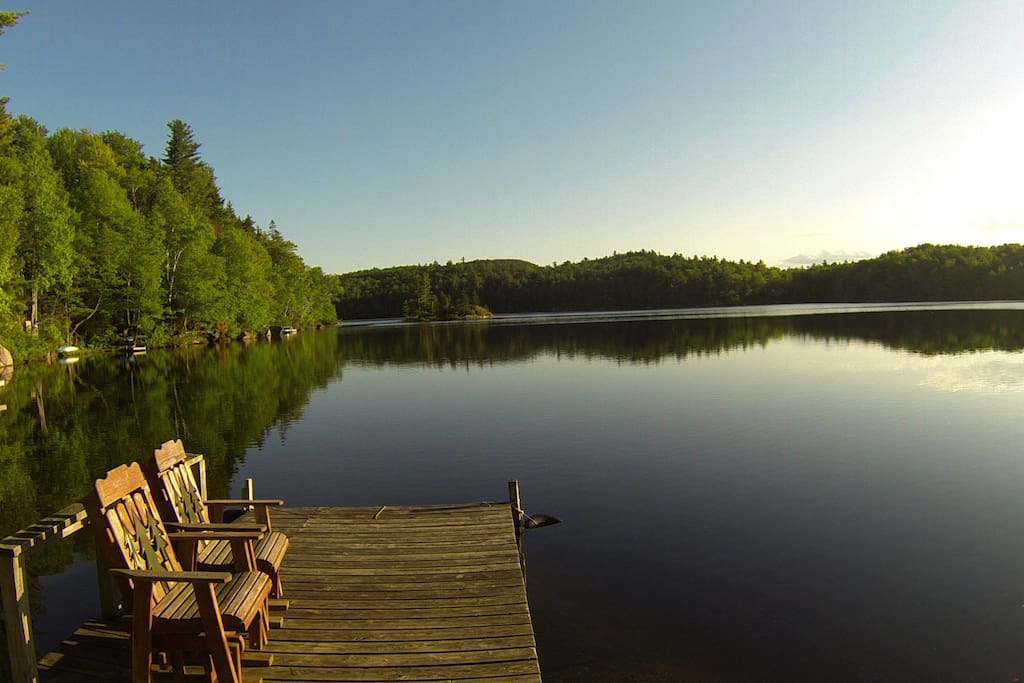 One of many places to relax and contemplate, fish, or swim during warmer season.