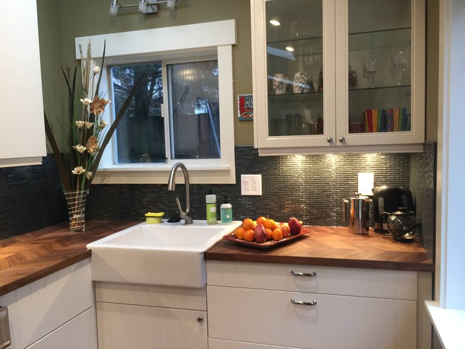 Private kitchen with a view