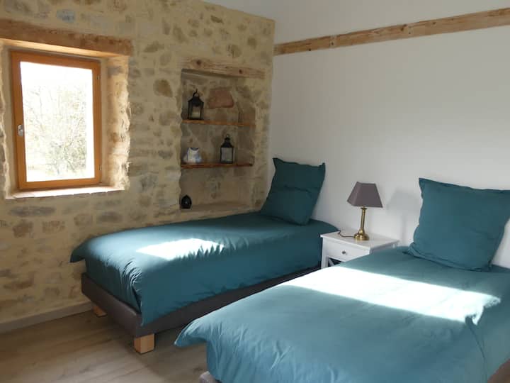 Habitación vista piscina