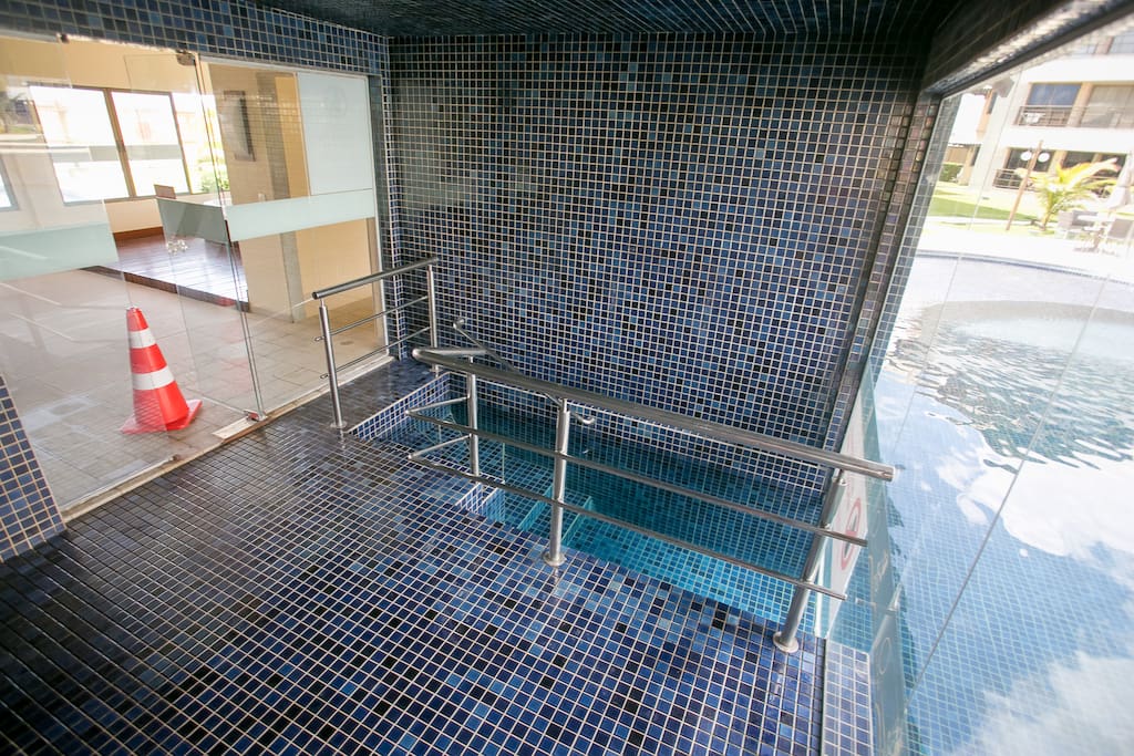 Sauna integrada as piscinas