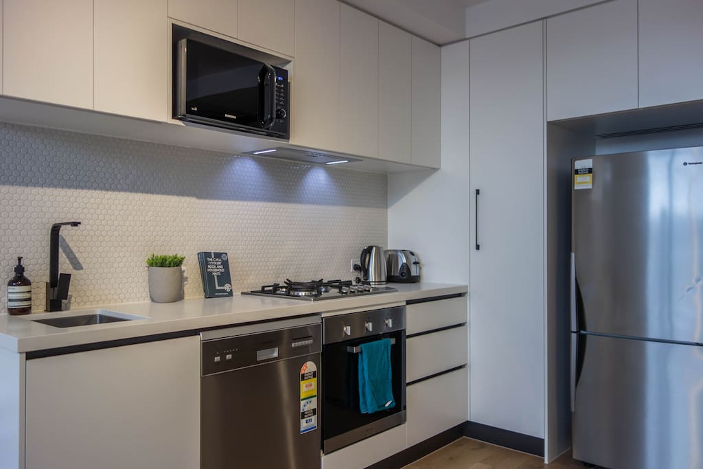 Crisp and new kitchen