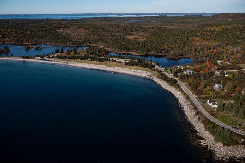 Aerial view of Bayswater from the Atlantic Ocean