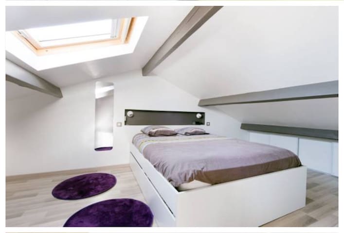 Chambre privée et sdb privée Aytré La Rochelle