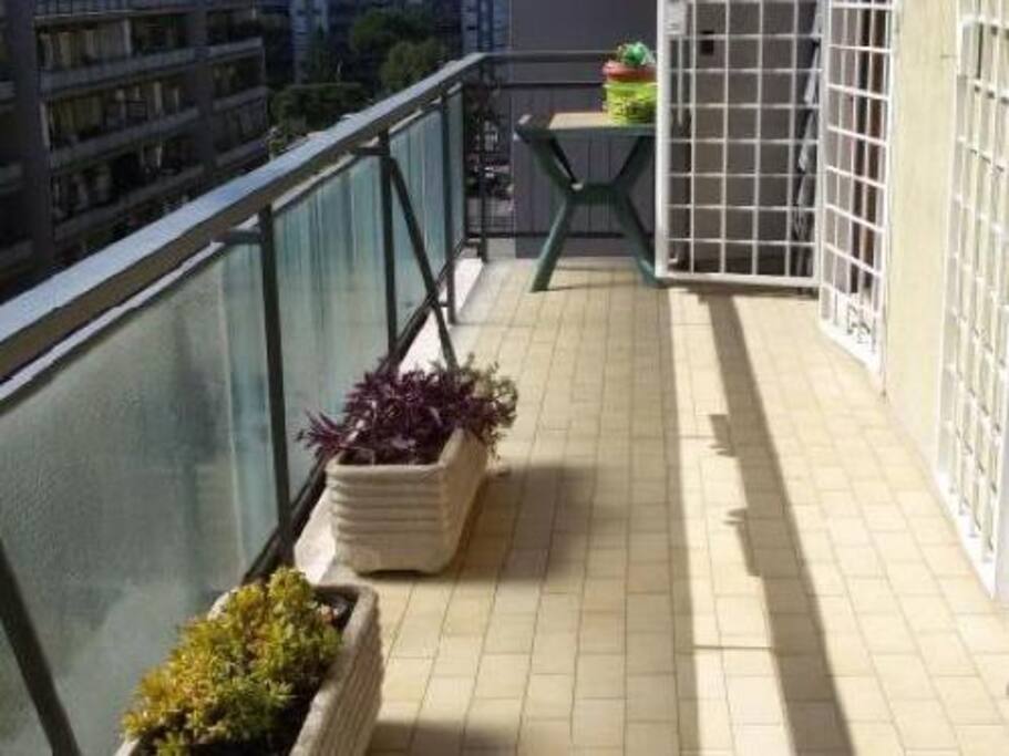 Terrace in front of the kitchen and living room