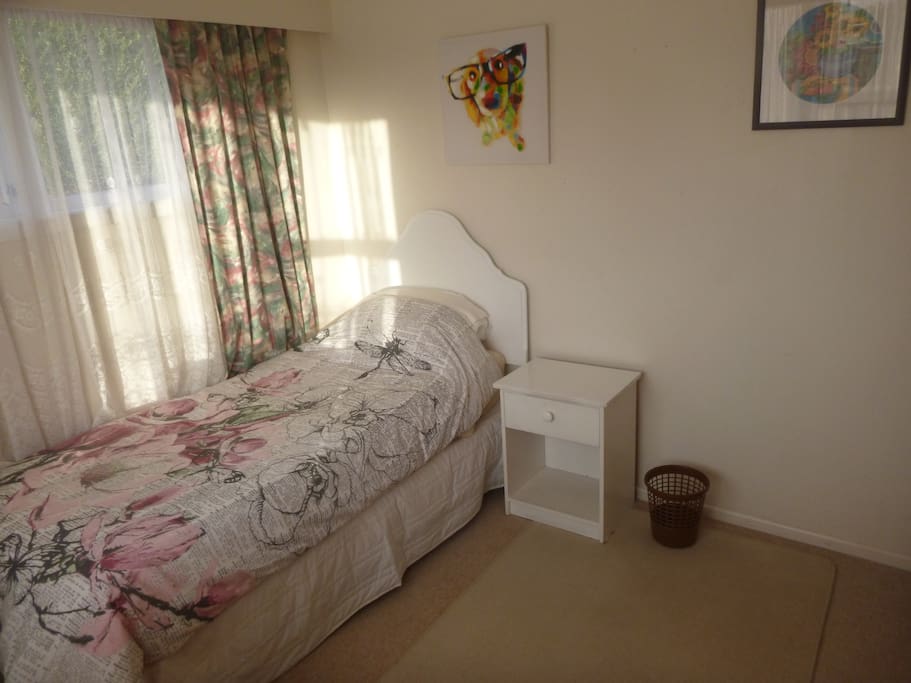 A sunny warm room.