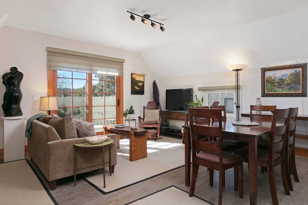 Enjoy good company and conversation in the living area.