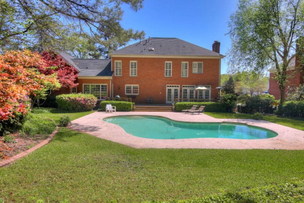Backyard with pool