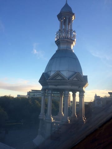 Picturesque studio with bell tower