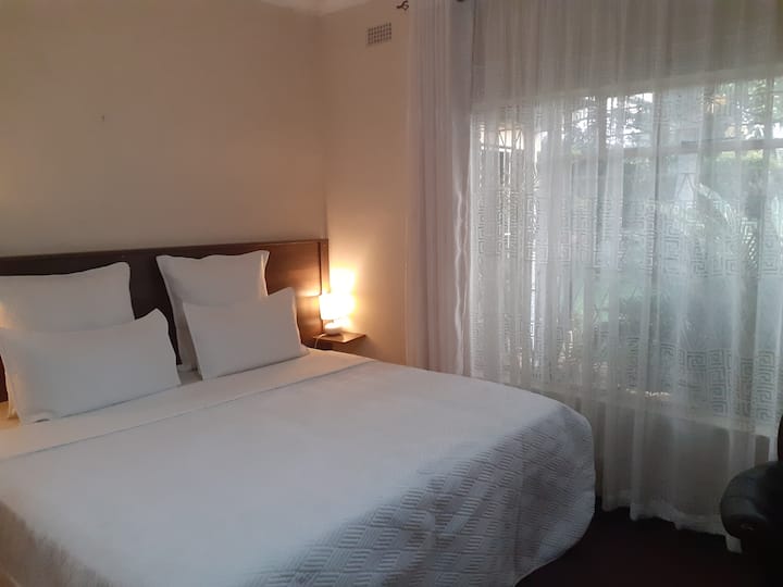 Bedroom Number 3 with a King Bed.  There is a second option to have twin single Beds in the room