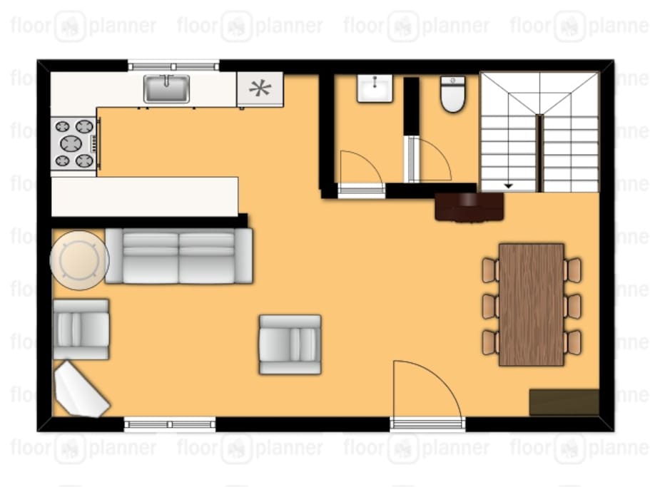 Downstairs floorplan