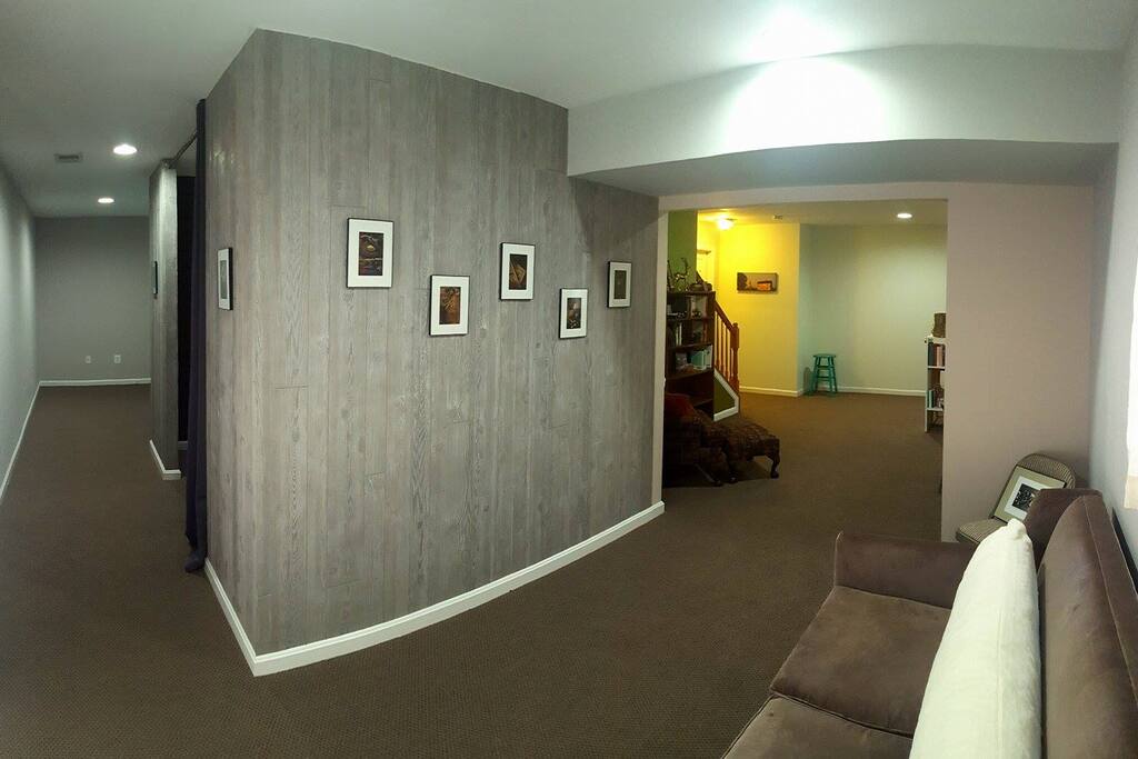 Private, comfortable lounge area