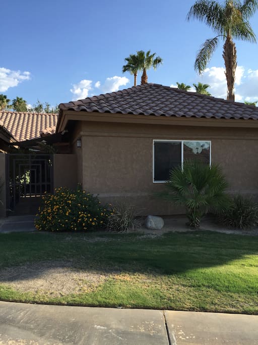 Building on right is the private, detached casita