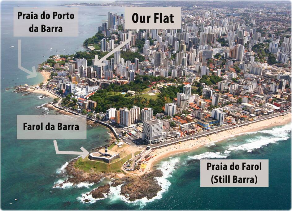 The location is amazing, next to the best beaches of Salvador - also the safest area!