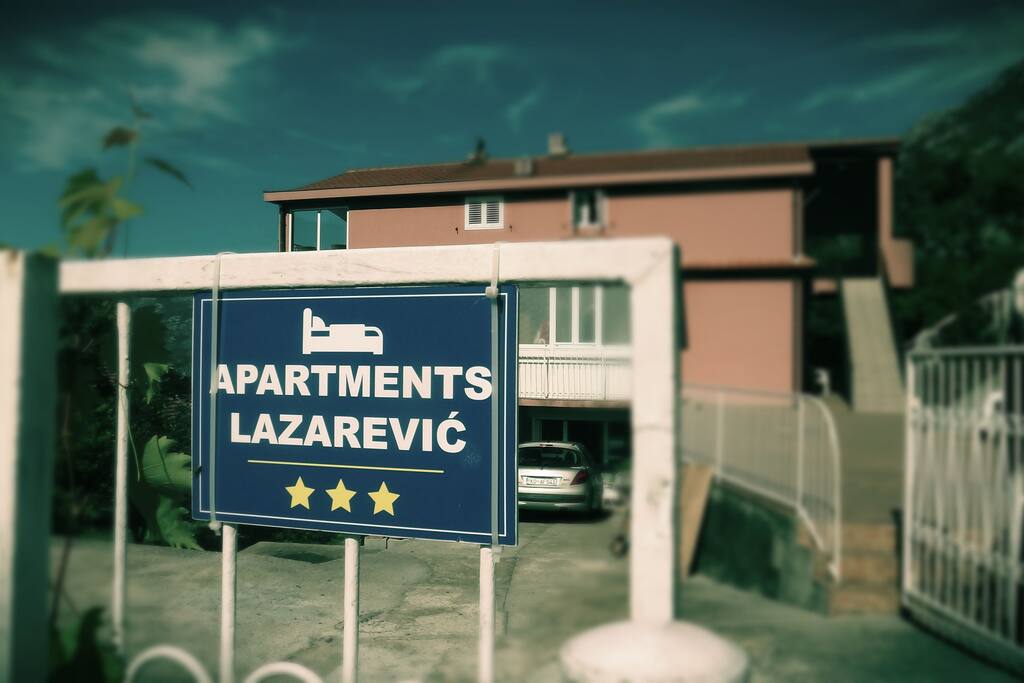 Our apartments from road