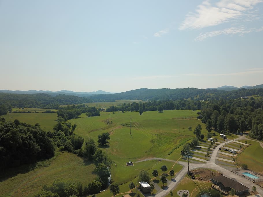 Enjoy the view of the Blue Ridge mountains from Lot 25 at Waterside