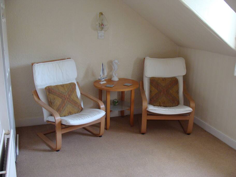 Complete with a seating area.