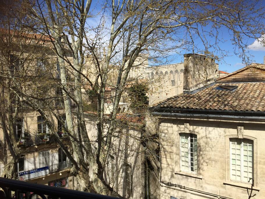 Vue sur le palais des Papes