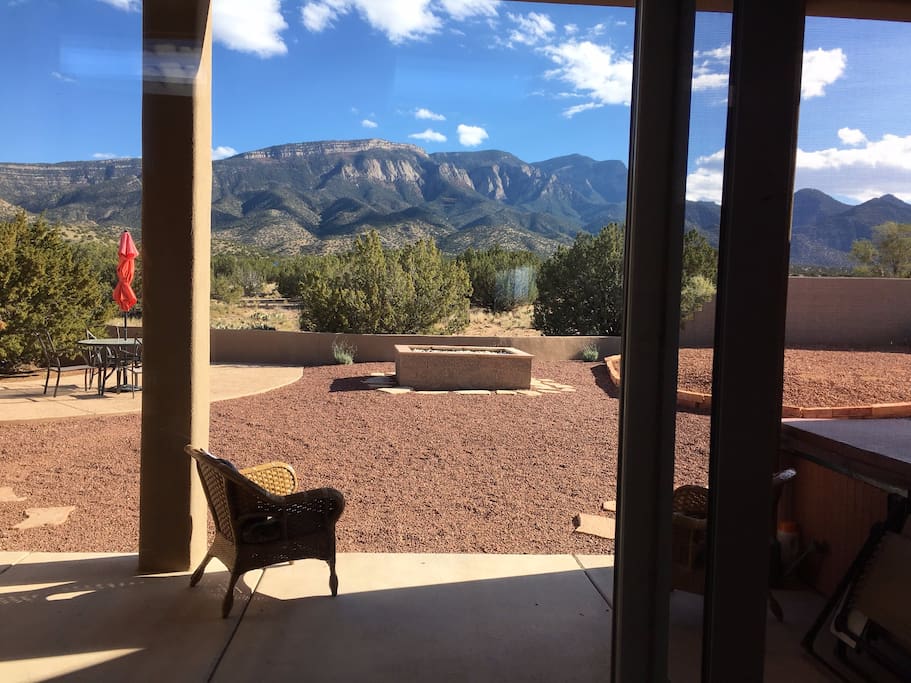 View from the covered porch.