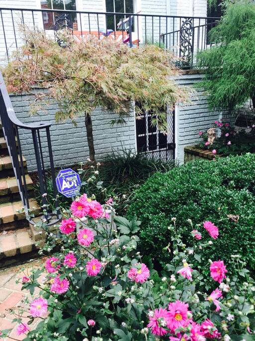 Entrance to the garden apartment