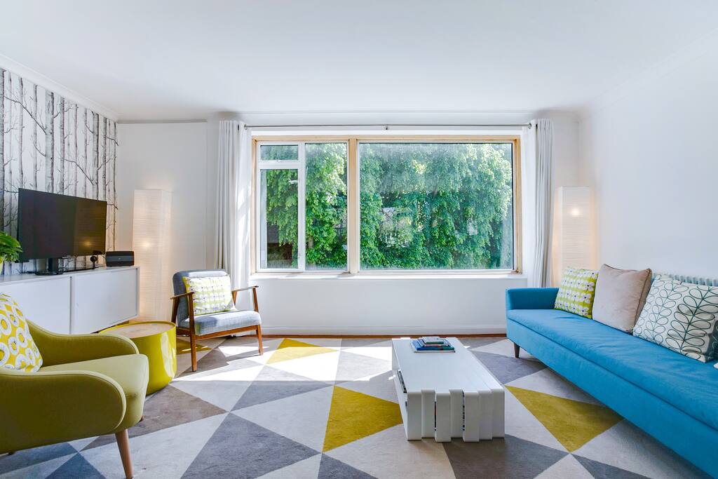 ...with high ceilings and huge windows!