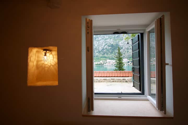 Downstairs bedroom looking outside