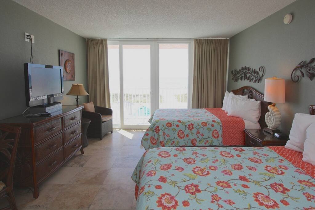 Two comfortable double beds