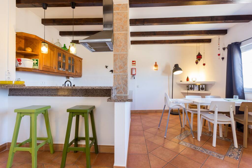 Kitchen and dining area