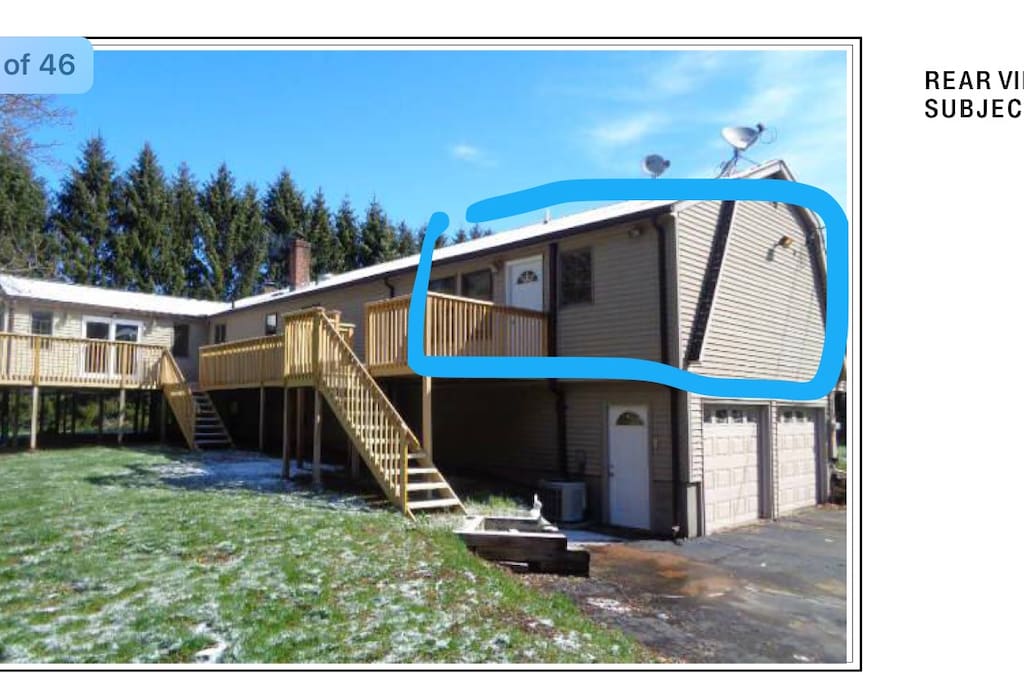 Deck and off street
Parking