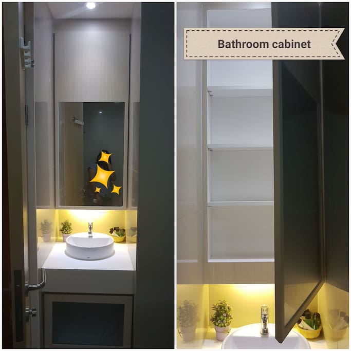 Bathroom Cabinet, perfect for longstay so you can keep your stuff more tidy :)