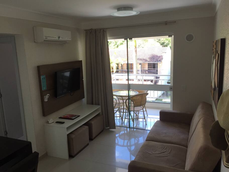 Sala de Estar com Sofá Cama