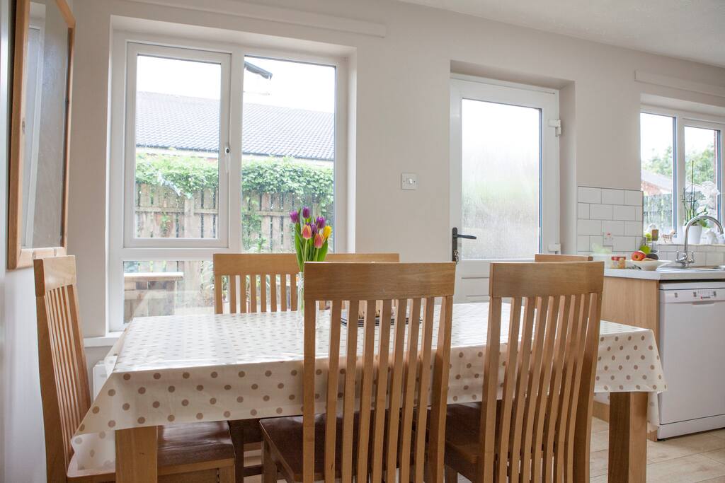 Kitchen table seating for 6