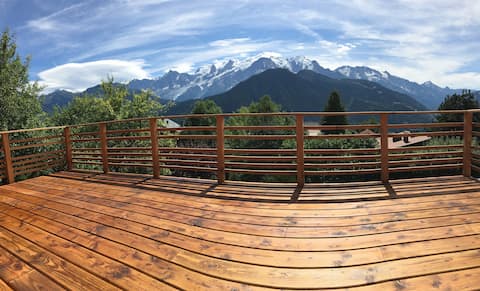 Chalet w/ best Mont Blanc - renovated newly 2024